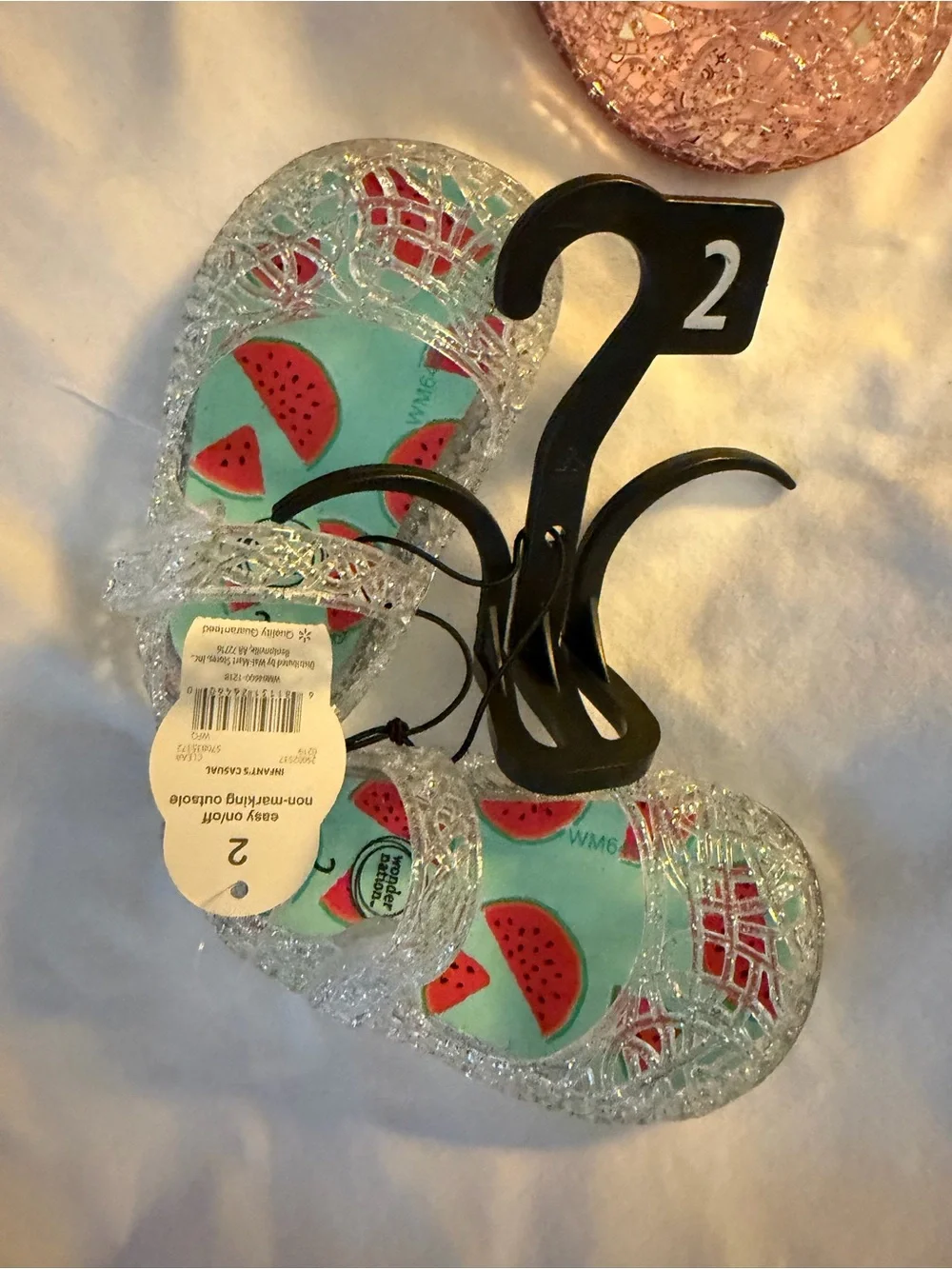 Kids Jelly Sandals with Rainbow & Watermelon Prints